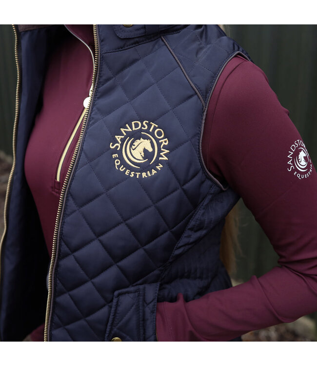 SANDSTORM TAILORED QUILTED GILET - Navy