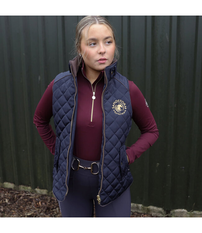 SANDSTORM TAILORED QUILTED GILET - Navy