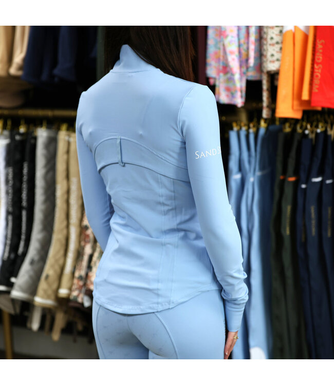 SANDSTORM SCULPT TRAINING JACKET - Endless Sky Blue