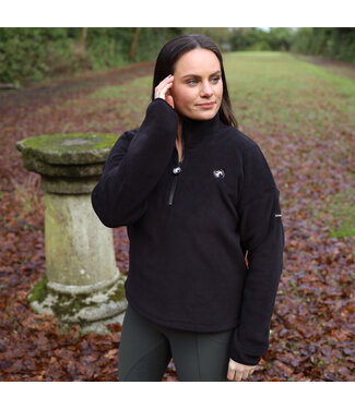 Sandstorm Equestrian SANDSTORM LUXE HALF ZIP FLEECE - Black