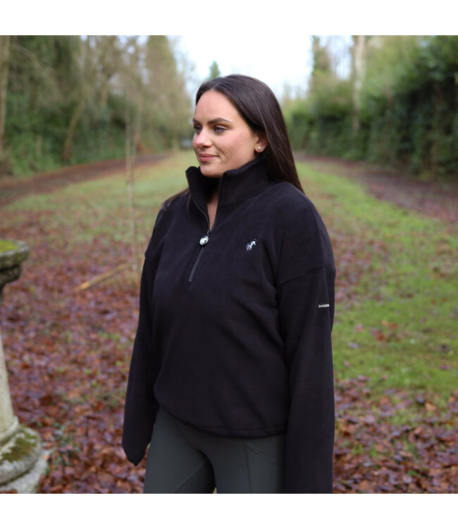 SANDSTORM LUXE HALF ZIP FLEECE - Black