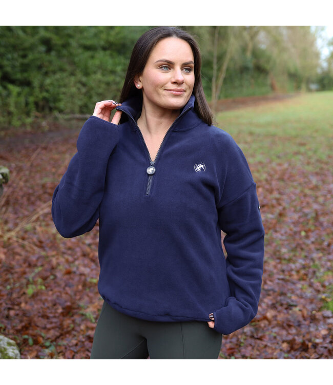 SANDSTORM LUXE HALF ZIP FLEECE - Navy