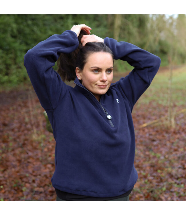 SANDSTORM LUXE HALF ZIP FLEECE - Navy