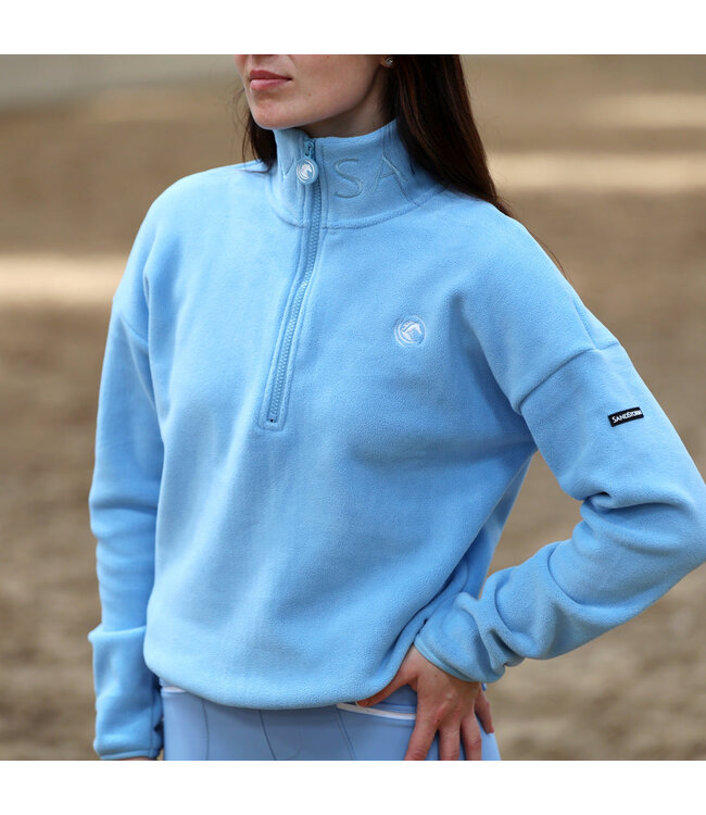 SANDSTORM LUXE HALF ZIP FLEECE - Endless Sky Blue