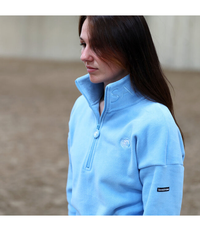 SANDSTORM LUXE HALF ZIP FLEECE - Endless Sky Blue