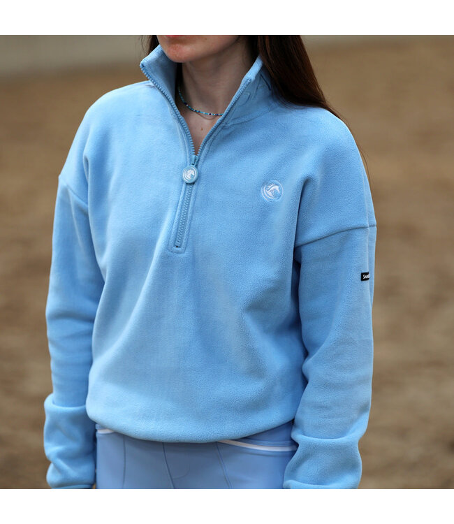 SANDSTORM LUXE HALF ZIP FLEECE - Endless Sky Blue