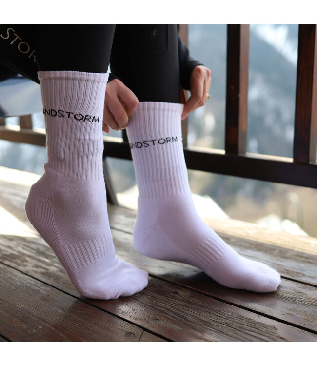 SANDSTORM CREW SOCKS - White