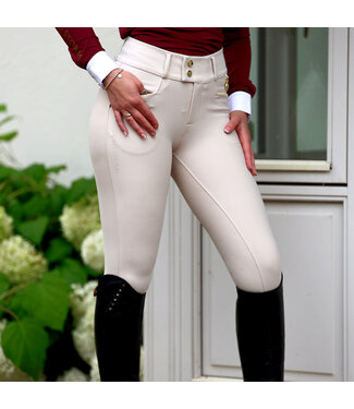 Sandstorm Equestrian SANDSTORM PERFORMANCE HYBRID LEGGINGS - Stone