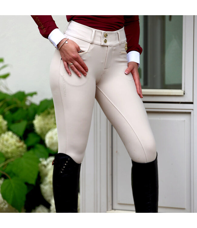 SANDSTORM PERFORMANCE HYBRID LEGGINGS - Stone