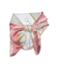SILK SCARF with BIT PATTERN - Pink/Cream