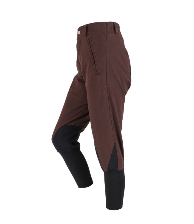 BREEZE UP 3/4 LENGTH EXERCISE BREECHES - Chocolate/Black