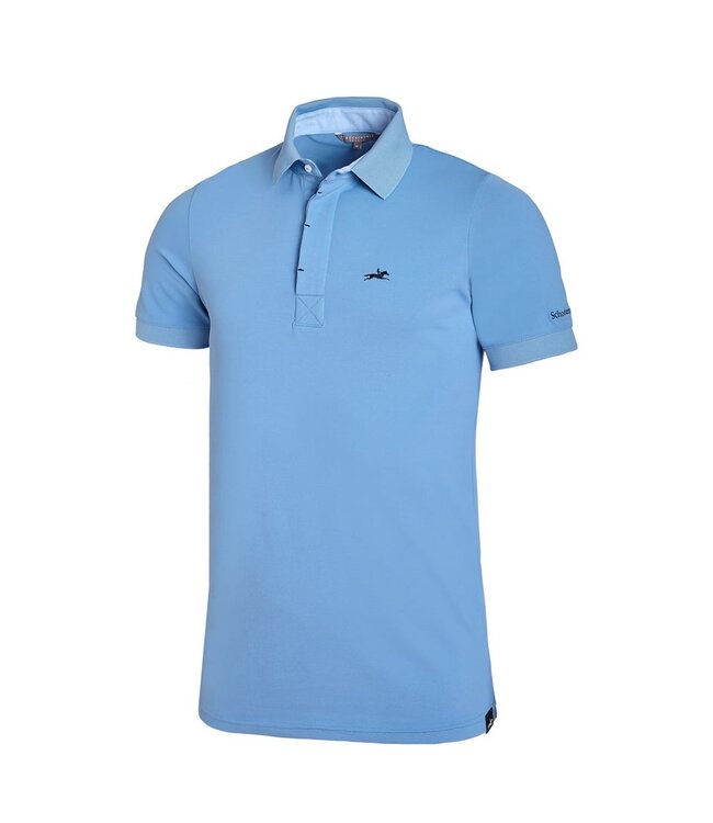 SCHOCKEMOHLE ''MARVIN'' MENS SS POLO - Cloud Blue