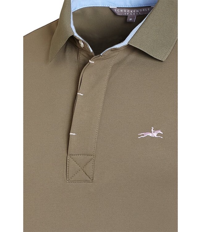 SCHOCKEMOHLE ''MARVIN'' MENS SS POLO - Olive