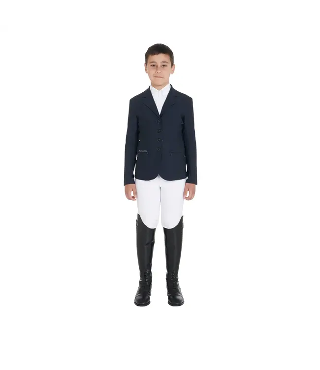 EQUESTRO 'REVERSE' JUNIOR COMPETITION JACKET - Navy