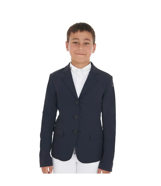 EQUESTRO 'REVERSE' JUNIOR COMPETITION JACKET - Navy
