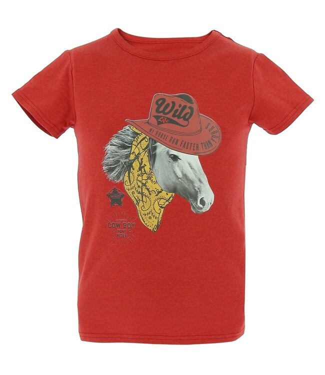 EQUIKIDS "COWBOY" T-SHIRT - Red