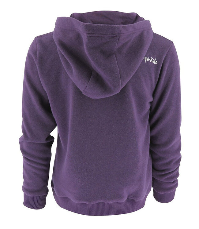 EQUIKIDS "OLGA" HOODED FLEECE JACKET - Purple
