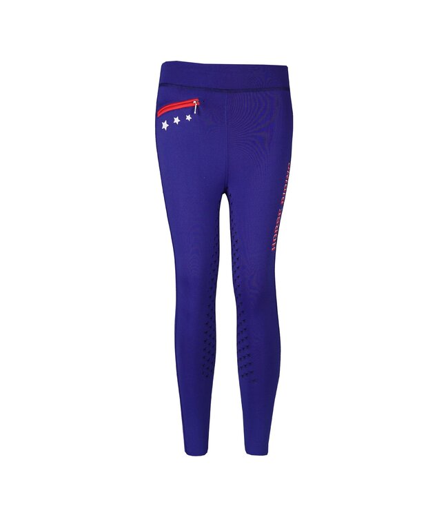 HORKA 'NINA' JUNIOR RIDING TIGHTS SILICON SEAT - Royal Blue