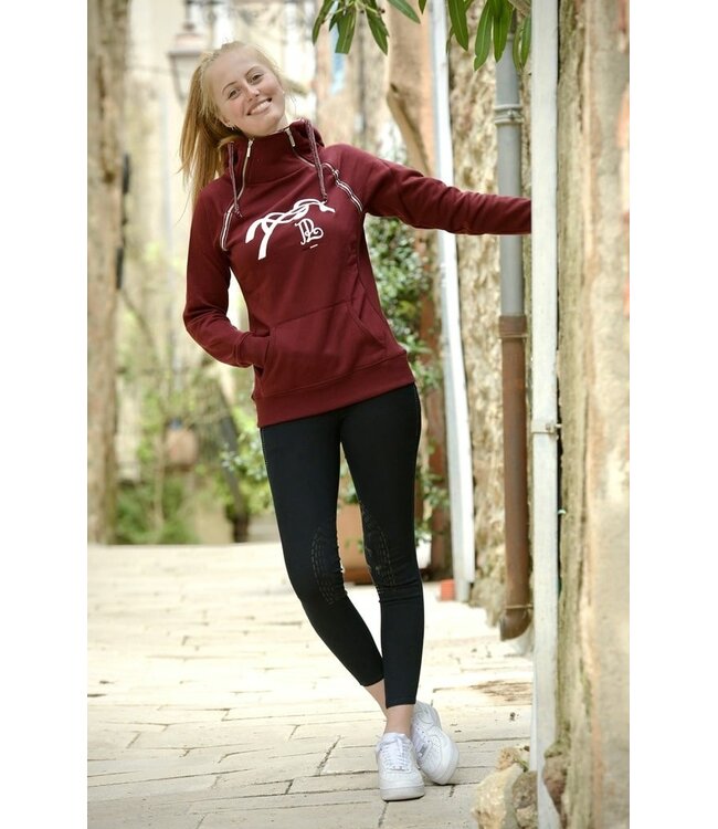 PÉNÉLOPE 'DOUBLE ZIP' HOODIE - Plum