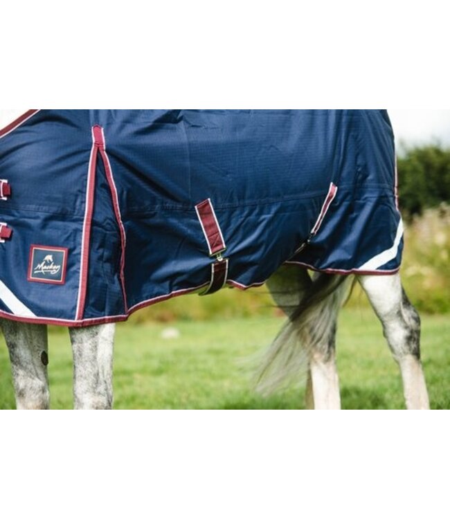 KEADEEN STANDARD NECK OUTDOOR RUG 250g - Navy/Burgundy