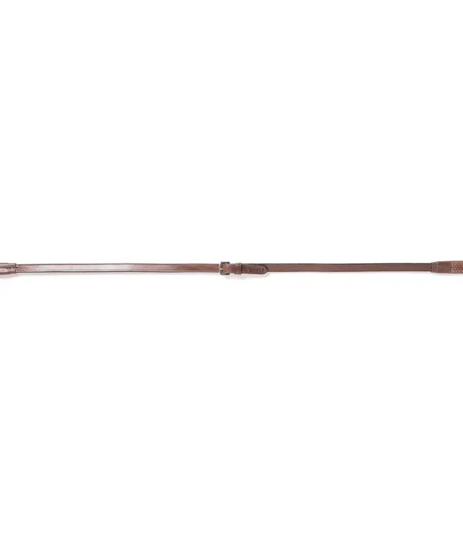 TRUST EQUESTRIAN SAMORIN 1/2INCH RUBBER REINS - Brown