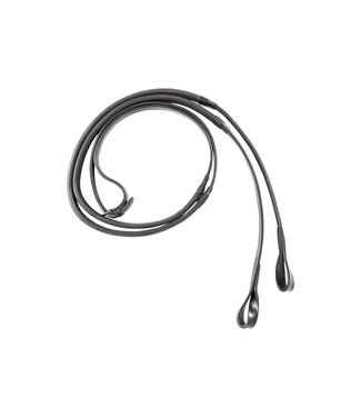 Breeze Up BREEZE UP LOOP REINS FULL GRAIN - Black Grip