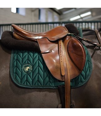 Sandstorm Equestrian SANDSTORM VELVET SADDLE PAD GP - Emerald Green