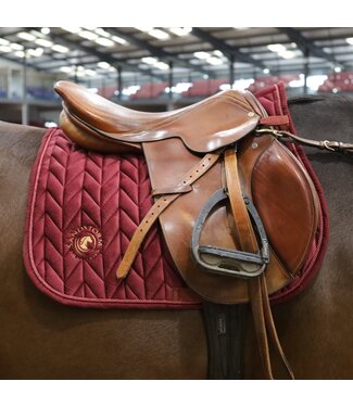 Sandstorm Equestrian SANDSTORM VELVET SADDLE PAD GP - Ruby