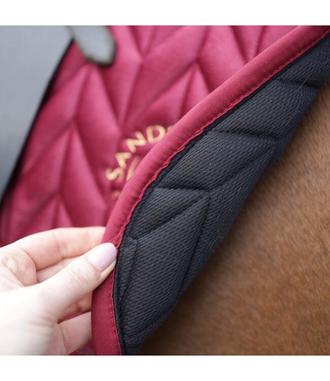 SANDSTORM VELVET SADDLE PAD GP - Ruby