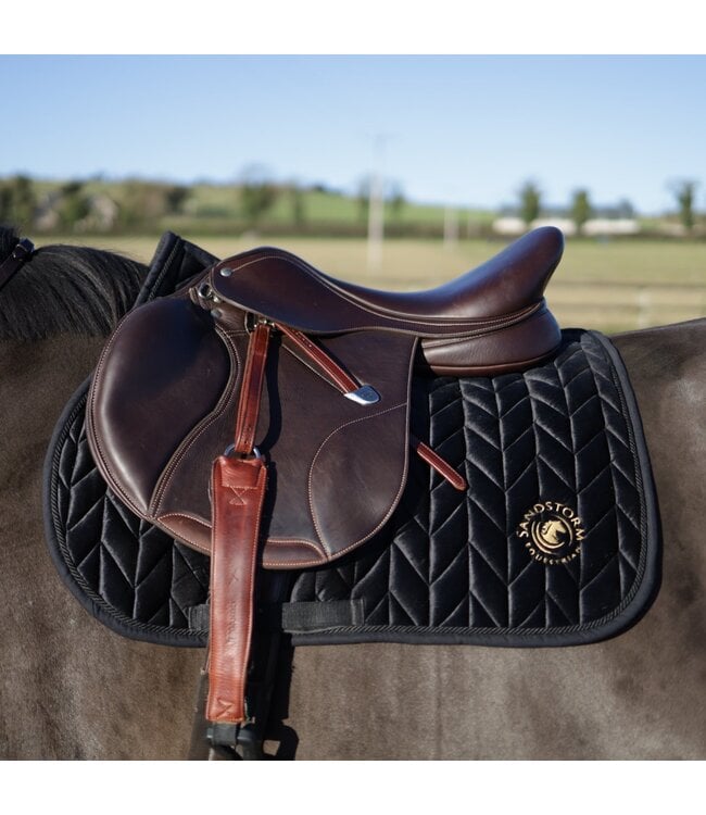 SANDSTORM VELVET SADDLE PAD GP - Black