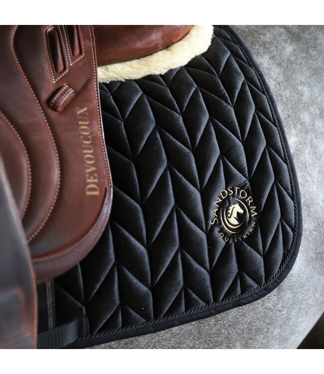 SANDSTORM VELVET SADDLE PAD GP - Black