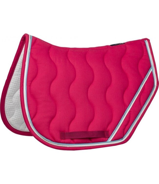 EQUITHÈME 'JUMP' SADDLE PAD - Burgundy/White