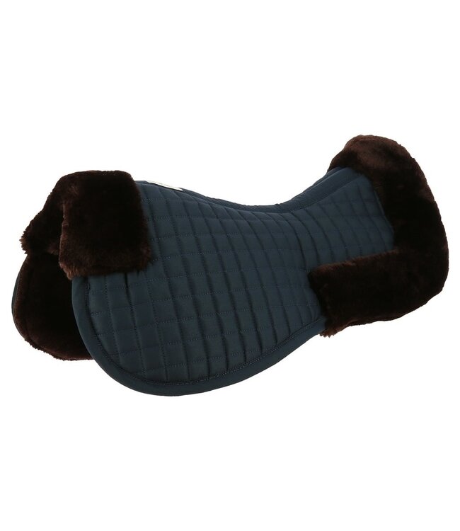 EQUITHÈME 'TEDDY' BACK PAD - Navy/Brown