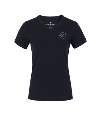 Kingsland KL 'OVELIA' LADIES V-NECK T-SHIRT - Navy