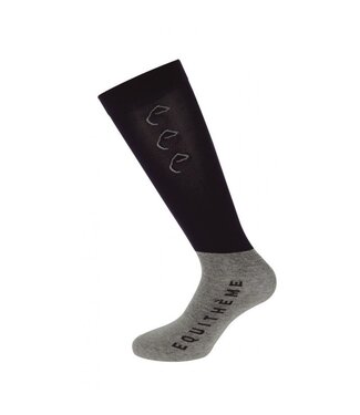 Equithème EQUITHEME 'COMPETE' SOCKS - Navy/Light Grey