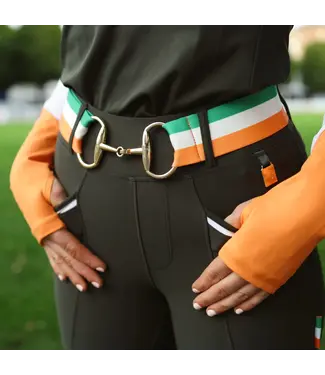 Sandstorm Equestrian SANDSTORM GOLD LOGO SNAFFLE BELT - Team Ireland
