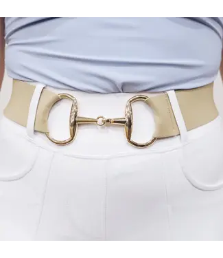 Sandstorm Equestrian SANDSTORM GOLD SNAFFLE BELT - Beige