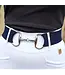 Sandstorm Equestrian SANDSTORM SILVER SNAFFLE BELT - Navy