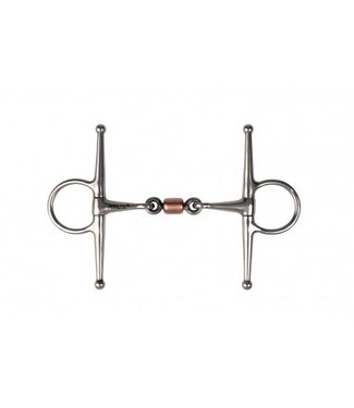 METALAB METALAB FULL CHEEK SNAFFLE with ROLLER