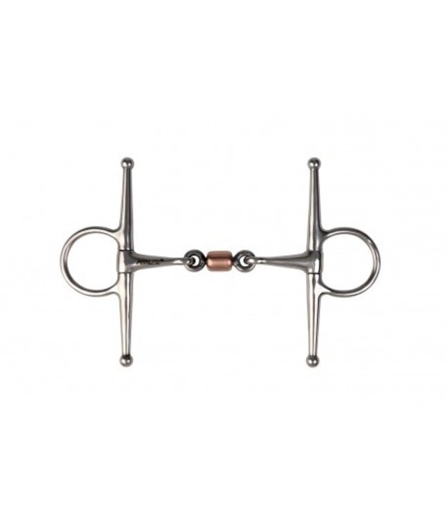 METALAB FULL CHEEK SNAFFLE with ROLLER
