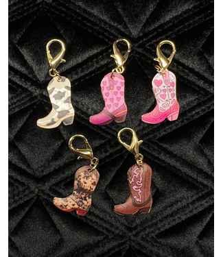 COWBOY BOOT BRIDLE CHARM
