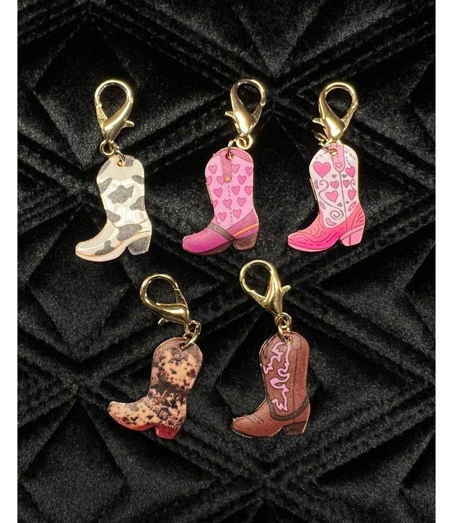 COWBOY BOOT BRIDLE CHARM