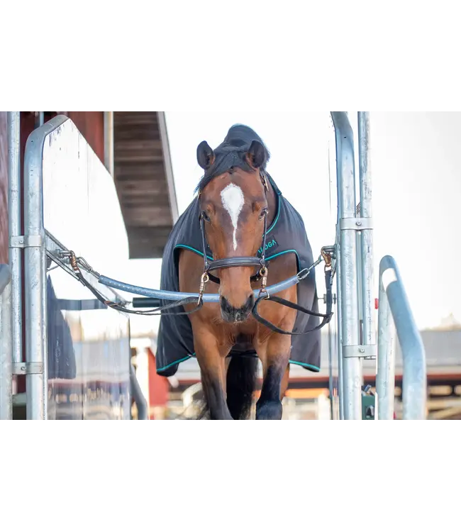 ALOGA WALKER BLANKET - Black & Silver