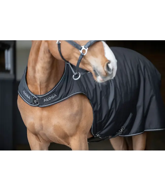 ALOGA WALKER BLANKET - Black & Silver