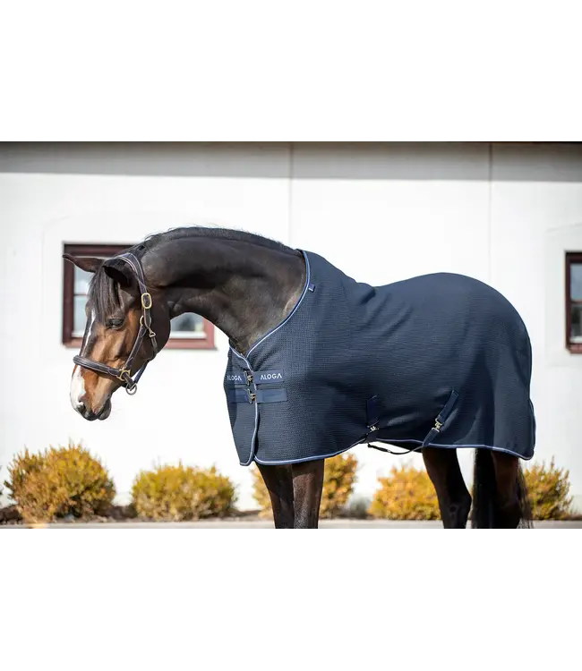 ALOGA WAFFLE COOLER - Navy & Silver