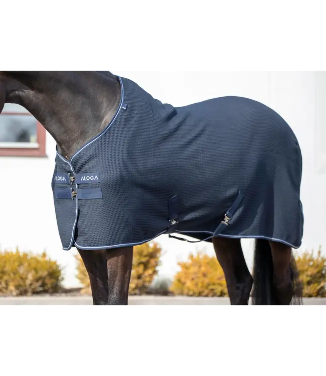 ALOGA WAFFLE COOLER - Navy & Silver