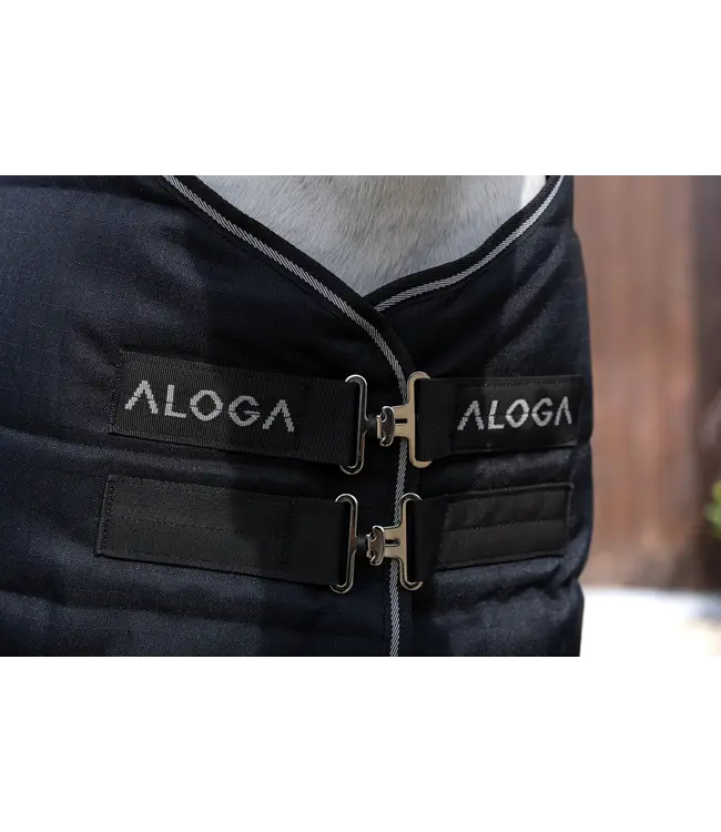 ALOGA PONY PRO STABLE 200g - Black & Silver