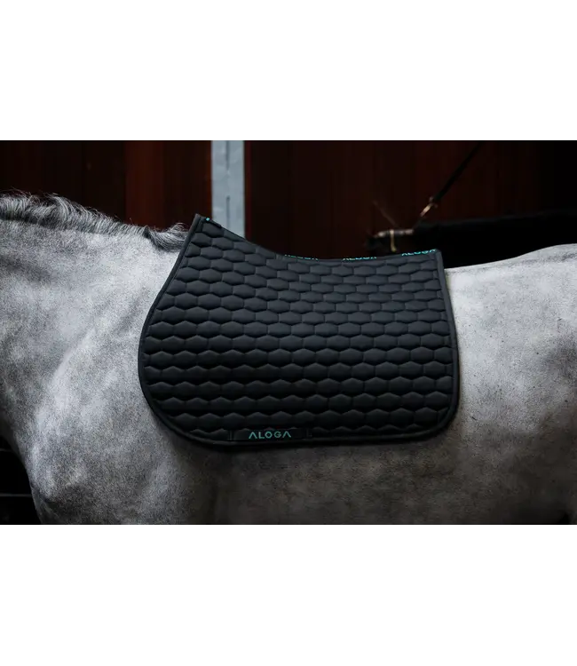 ALOGA JUMPING SADDLE PAD - Navy & Silver