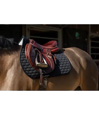 Aloga ALOGA JUMPING SADDLE PAD - Black & Silver