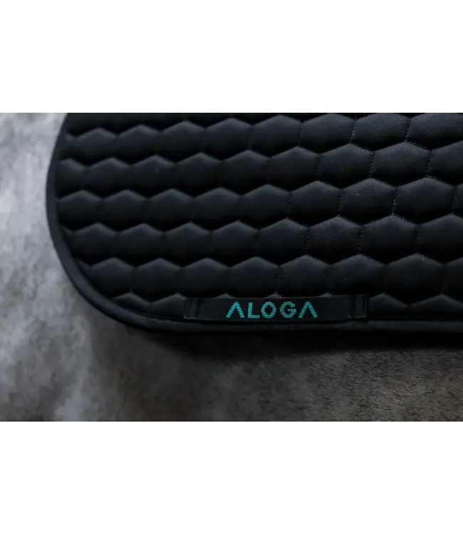 ALOGA JUMPING SADDLE PAD - Black & Mint